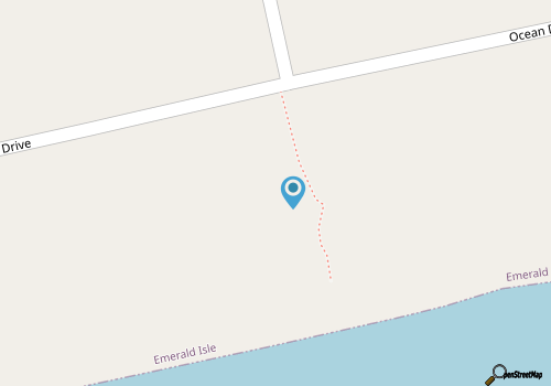 Hurst Cottage, Oceanfront House in Emerald Isle, NC! map location