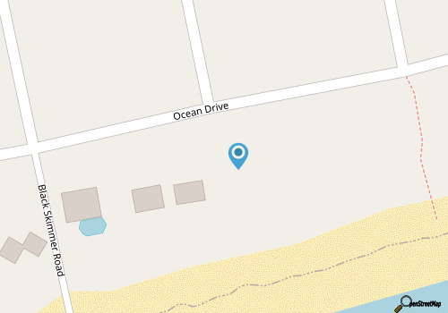 4BR Emerald Isle Beach House w/ Ocean Views & Elevator map location