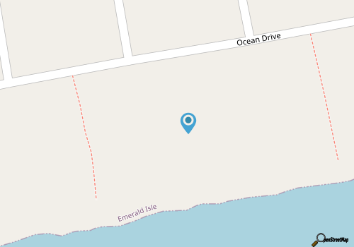 Alpha East, Oceanfront Duplex in Emerald Isle, NC! map location