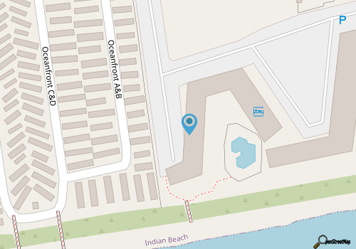 Summer Winds B-332, Oceanfront Condo in Indian Beach, NC! map location