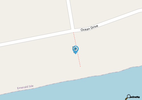 White Sand, Oceanfront House in Emerald Isle, NC! map location