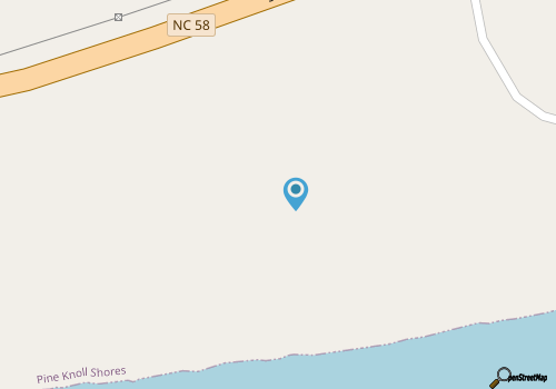 Oceans #11, Oceanside Condo in Pine Knoll Shores, NC! map location