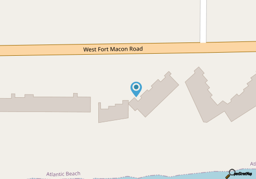 Shore Beats Work! Direct Oceanfront Atlantic Beach Paradise map location