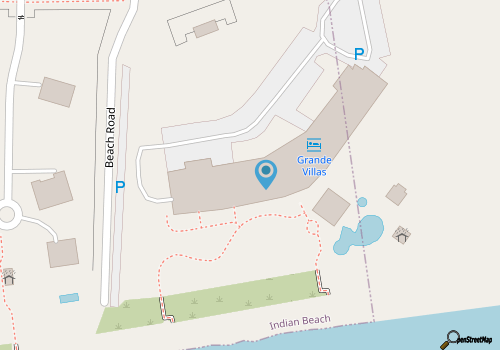 Grande Villas H-2, Oceanfront Condo in Indian Beach, NC! map location