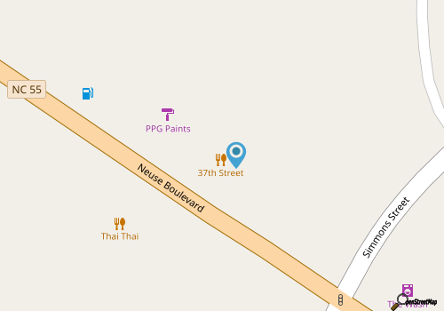 Thirty Seventh Street Pizzeria map location
