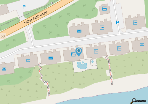 Ocean Club H203 - 2BR 2BA Almost Oceanfront Condo map location