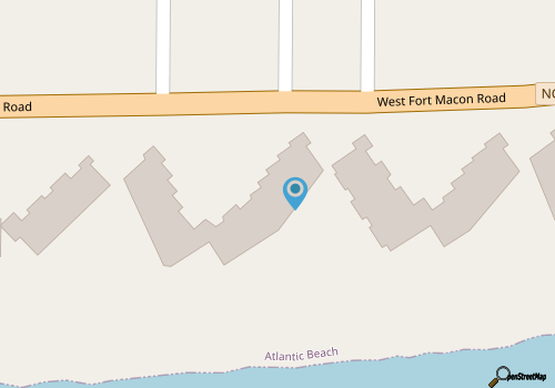 Oceanfront condo with shared pool, beach access and ocean views map location