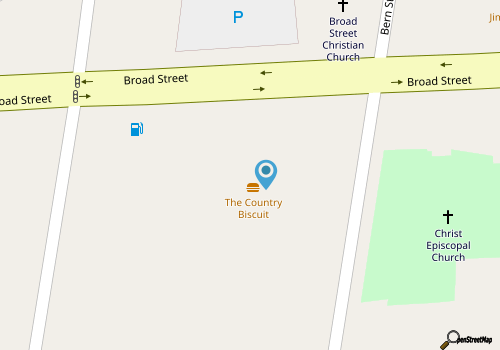 The Country Biscuit Restaurant map location
