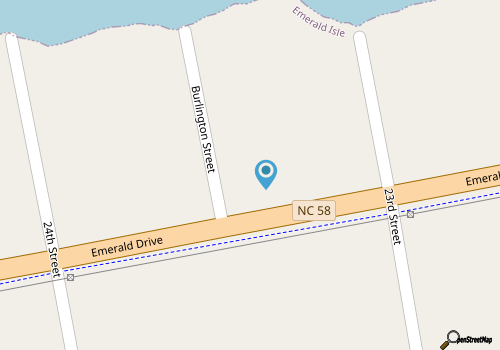 Sound Escape, Sound Side Studio Condo in Emerald Isle map location