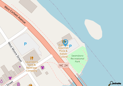 Swansboro Paddle Boarding map location