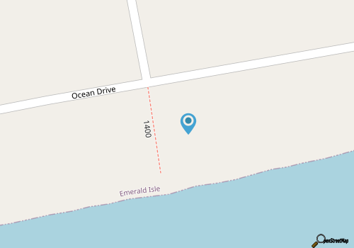 Lucky Strike, Oceanfront House in Emerald Isle, NC! map location