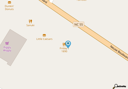 Friday's 1890 Seafood map location