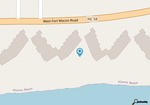 Beach Bunngalo-Oceanfront Condo in the heart of Atlantic Beach map location