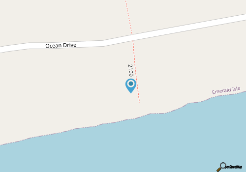 Ebbtide West, Oceanfront Duplex in Emerald Isle, NC! map location
