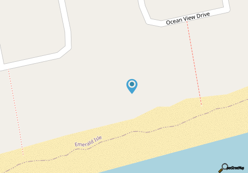 Oceanfront 1/2 duplex located in the heart of Emerald Isle, NC map location