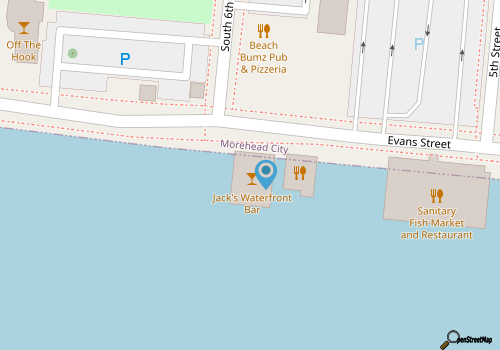 Jack’s Waterfront Bar map location