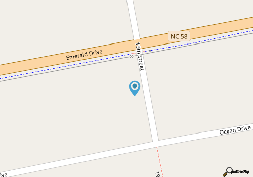 Cardinal's Landing, Almost Oceanfront House in Emerald Isle, NC! map location