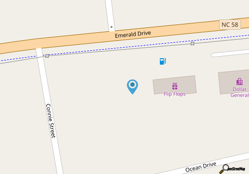 Emerald Isle Vacation Home: Walk to Beach! map location