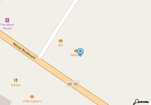 Famous Restaurant map location