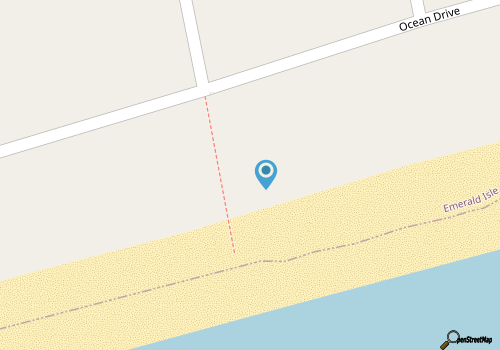 Red Roof Cottage East, Oceanfront Duplex in Emerald Isle, NC! map location