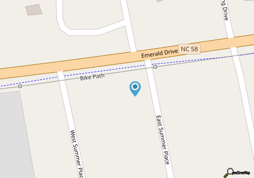 Surf N Dolphin, Oceanview House in Emerald Isle, NC! map location