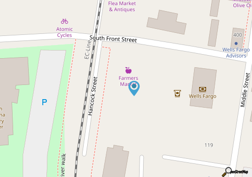 New Bern Farmer's Market map location