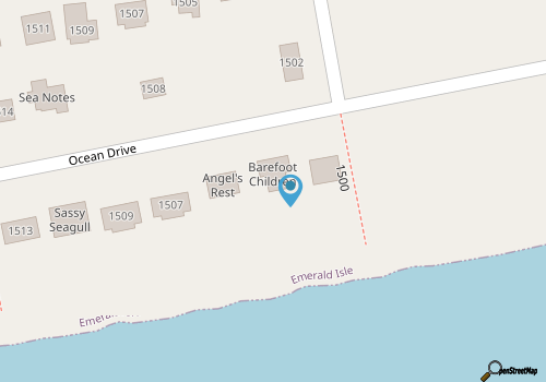 Dune It Whale, Oceanfront House In Emerald Isle, NC! map location