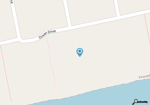Oceanfront stunner in Emerald Isle map location