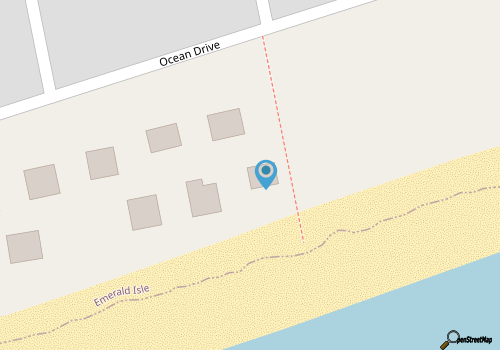 Fins East, Oceanfront Duplex in Emerald Isle, NC! map location