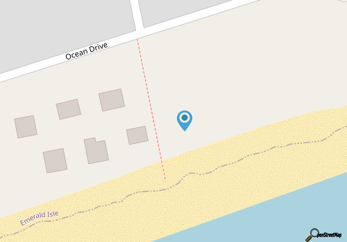 The Great Escape East - Oceanfront Duplex located off Coast Guard Road map location