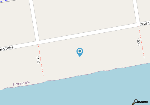 Splash of Lime West, Oceanfront Duplex in Emerald Isle, NC! map location