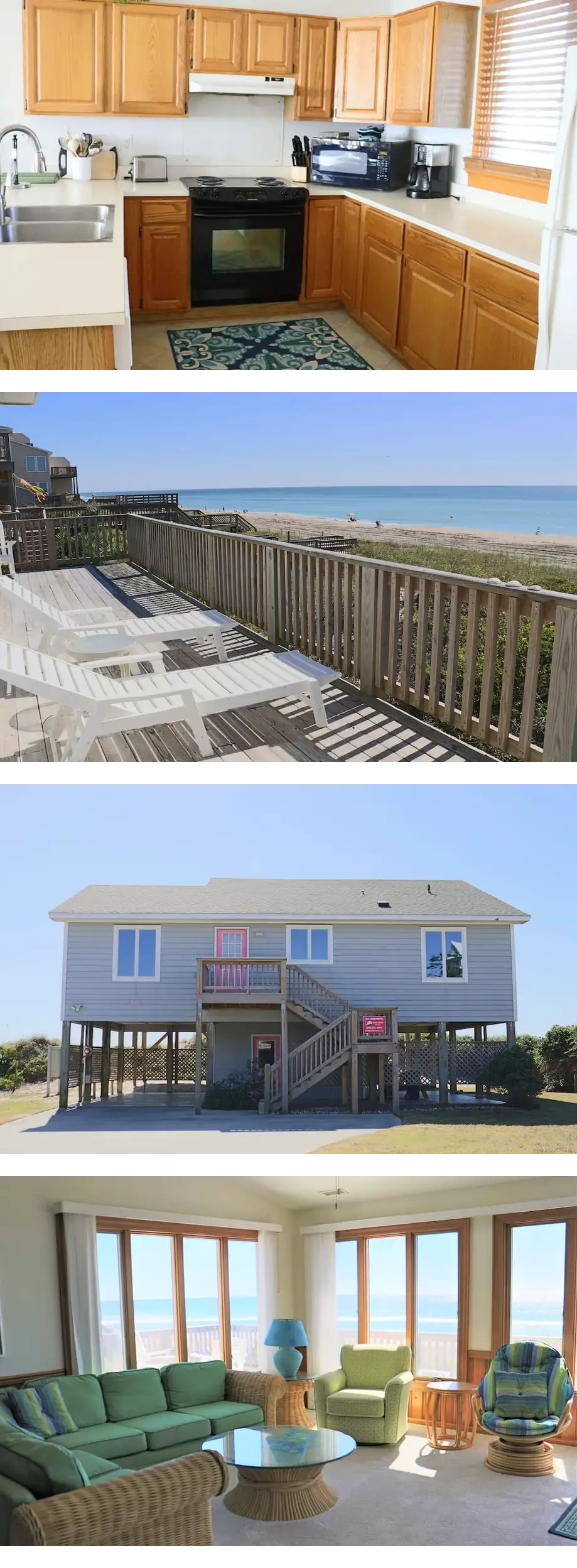 Oceanfront 4BR Retreat with Private Beac...